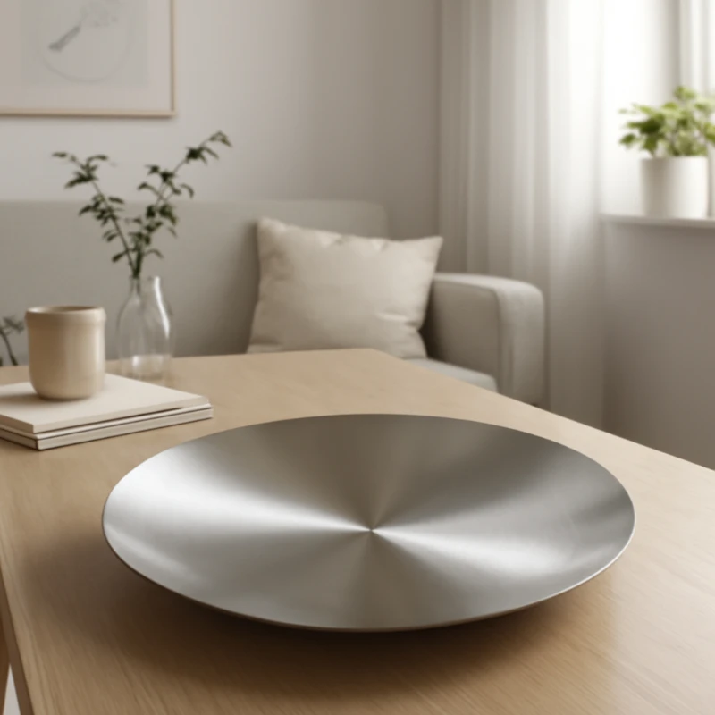 

304 Stainless Steel Fruit Tray Modern Luxury Snack Plate with Mirror Polish Creative Coffee Table Decor for Living Room Home