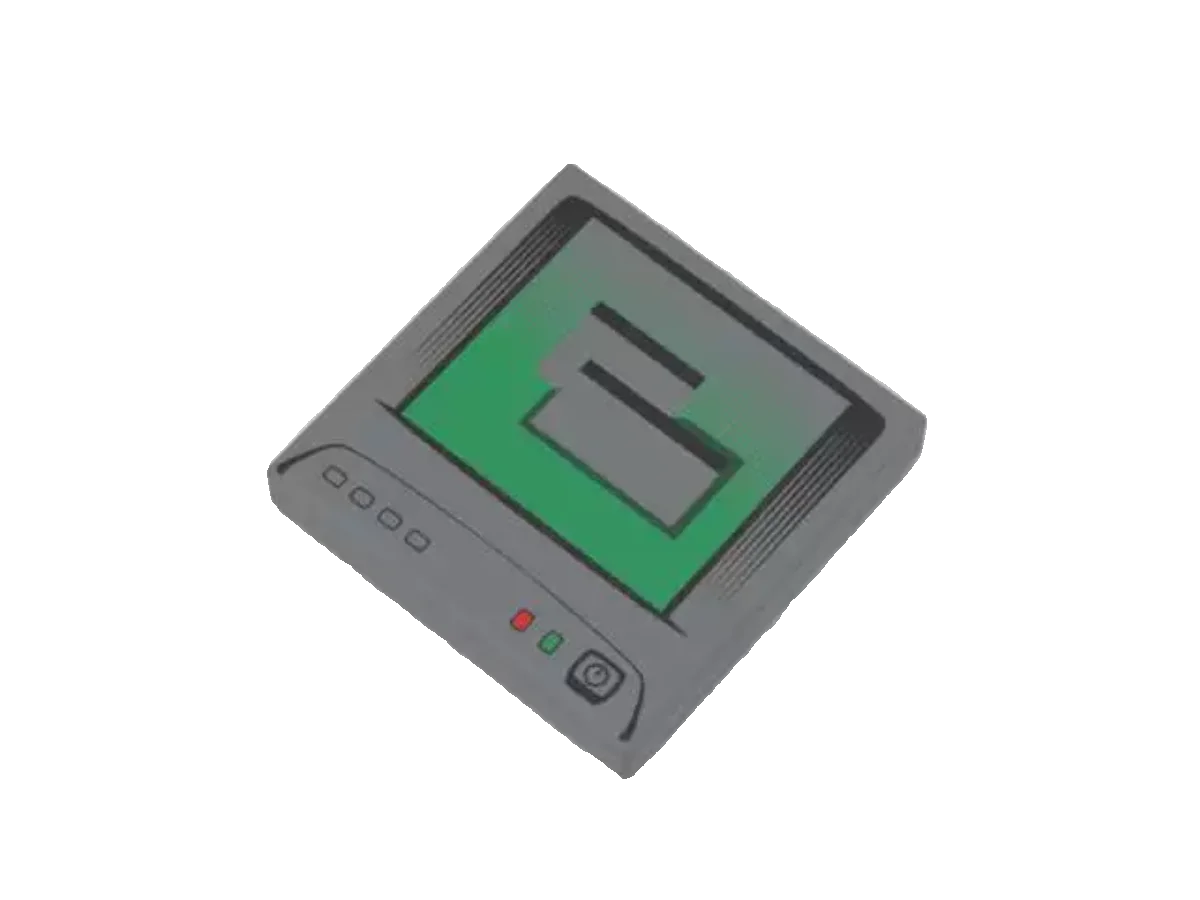 Small particle building block MOC 3068bpb0058 bp73 46502 2 * 2 printing computer screen spare parts