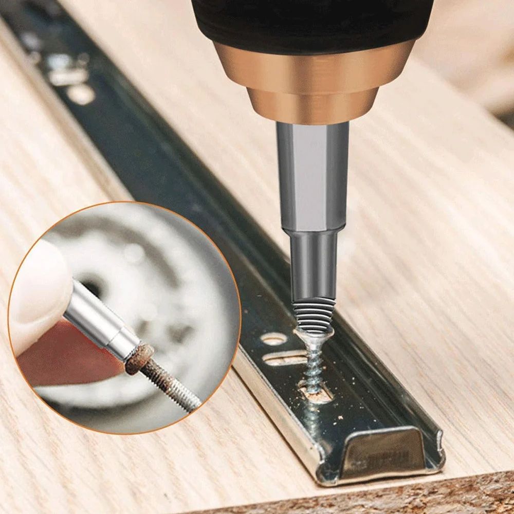 Damaged Screw Extractor Set Removal Tool Drill Bit Easy Out Disassemble Bolt Stud Slip Teeth Demolish Stripped Broken Remover