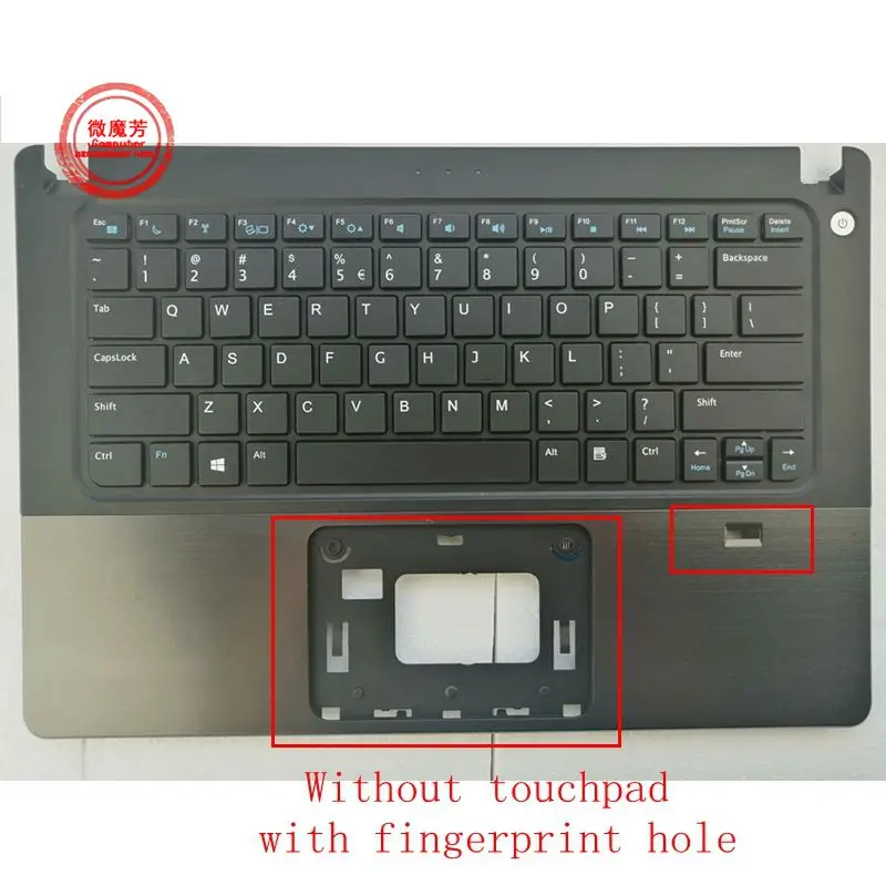 Imagem -02 - Palmrest Top Case Capa para Dell Vostro V5460 5460 V5460d 5470 V5470 5470r us Teclado Caixa Superior com ou sem Impressão Digital Novo