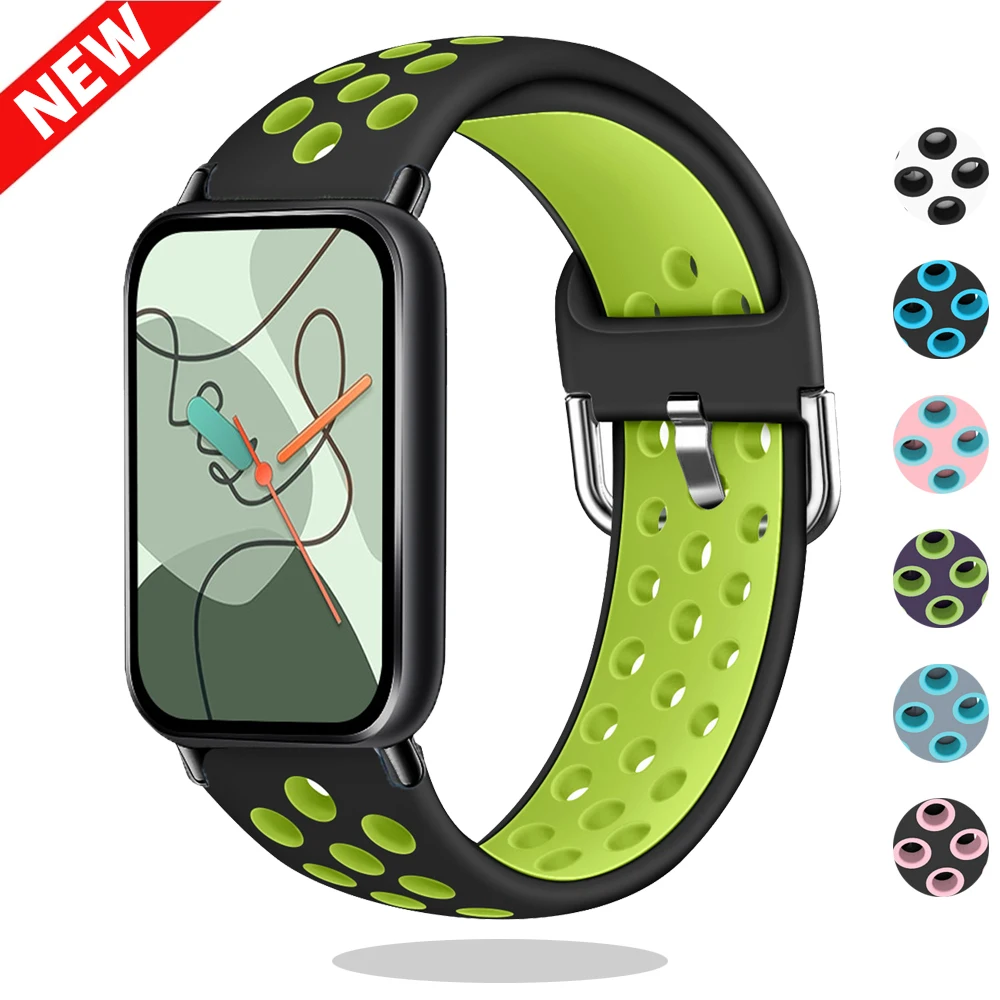 For  Mi Band 9 pro Band Hollow Out Sport Bracelet Wristband For Mi Band 8 pro Redmi Watch 4 Silicone Watchband Accessories