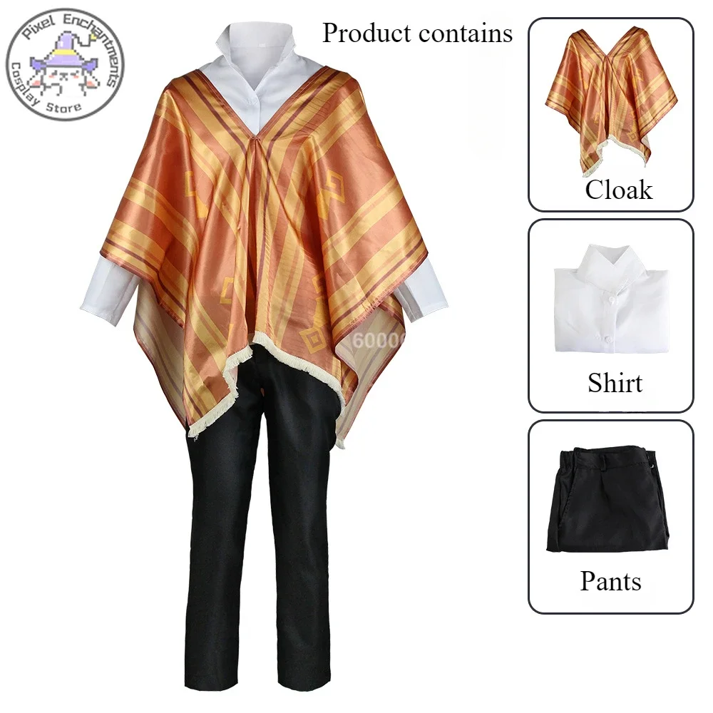 Encanto Anime Camilo Madrigal Cosplay Costume Cloak Shirt Pants Suit for Men Suit  Adults Kids Fancy Halloween Carnival Outfit