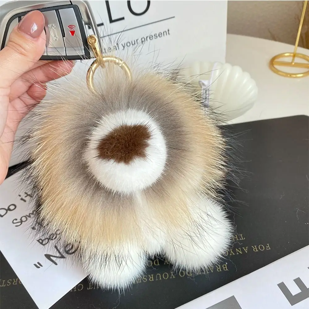 

Милый брелок-подвеска в виде льва из меха норки с длинной гривой и хвостом, мягкие украшения, брелок-животное, подарки на день рождения для друзей