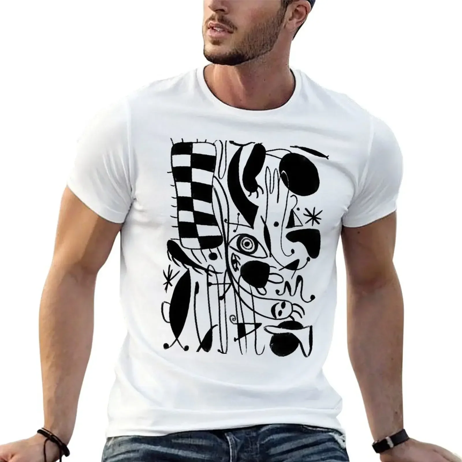 

In style of Miro T-Shirt graphic shirts cute tops funny t shirts men