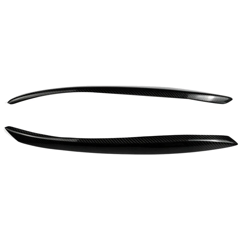 

Lasting Car Headlight Eyebrow Molding Trim Sticker For TT 2006-2014 Lamp Eyelids Trim Strips Lid Cover Real Carbon Fiber Pa