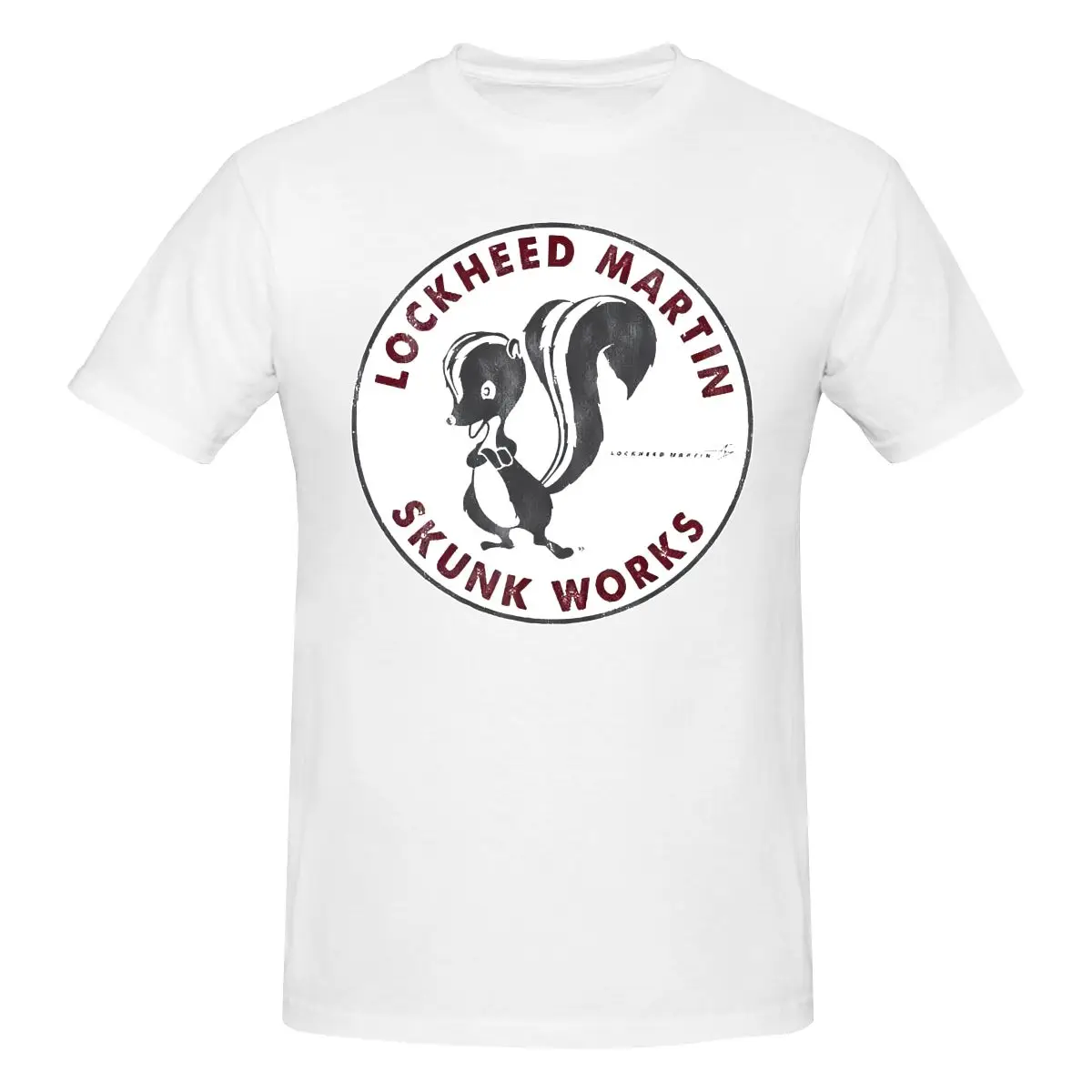Lockheed Skunk Works Logo T Shirt vintage Washed Stylish Slightly Comfortable homme Versatile Soft Unisex Breathable Stretched