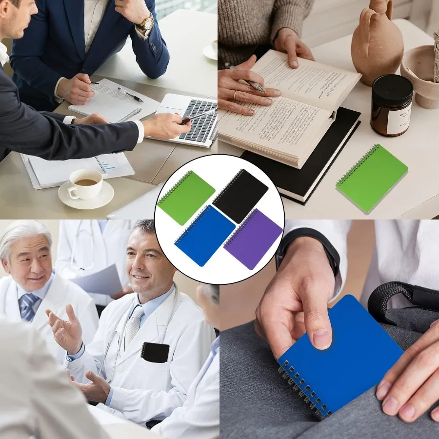 Spiral Notebook 4Pack Pot Notebook 4.2"x 6.1" Pot Notepad Small Notebook 4Pack Spiral Notebook