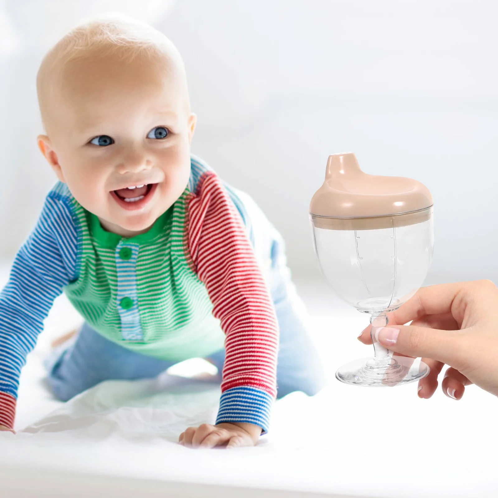 Tasse à lait pour enfants, 2 pièces, eau potable pour bébé, tasses pour tout-petits avec pailles d'entraînement