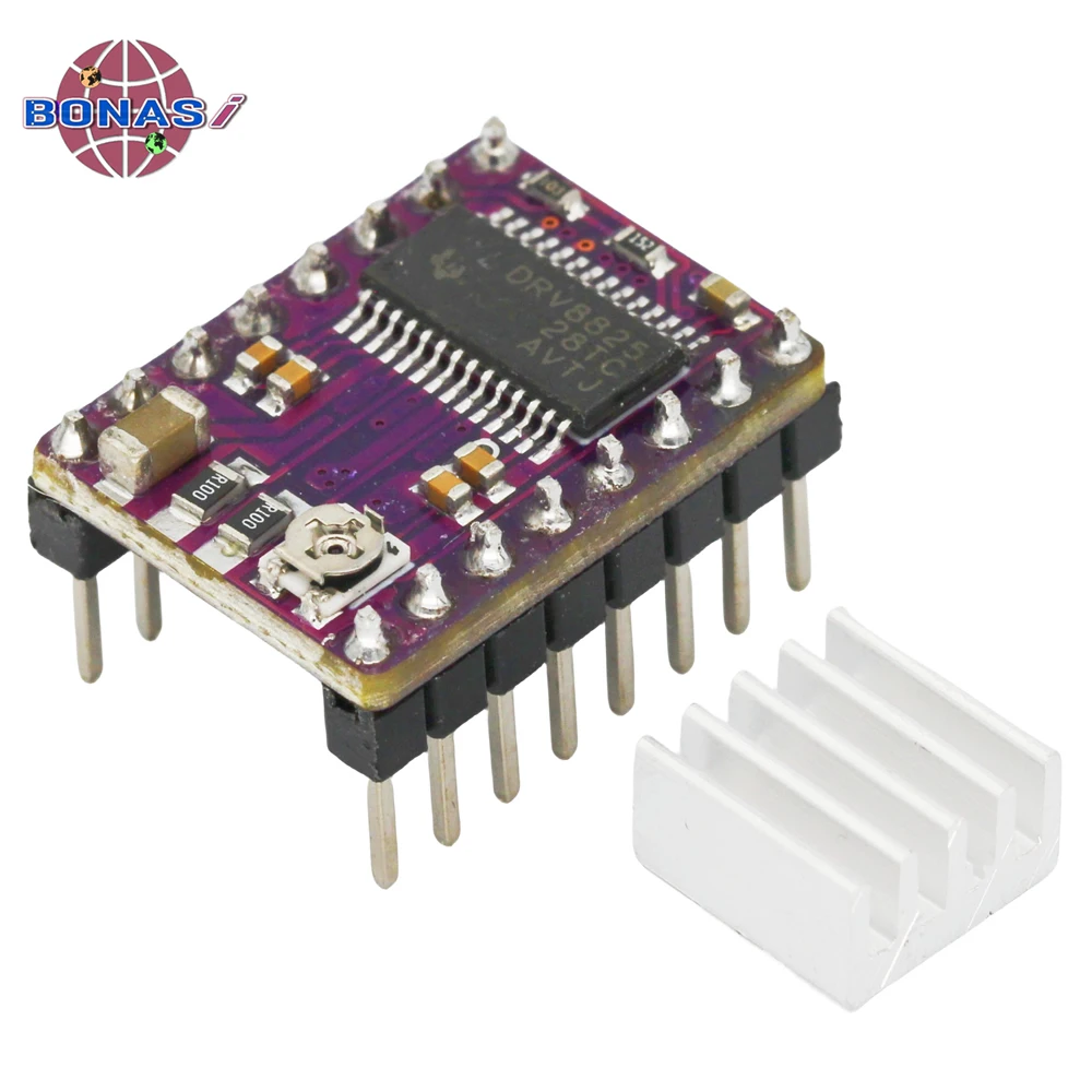 3D Printer Parts StepStick DRV8825 A4988 Stepper Motor Driver Module with Heat Sink Carrier Reprap RAMPS 1.4 Compatible Arduino