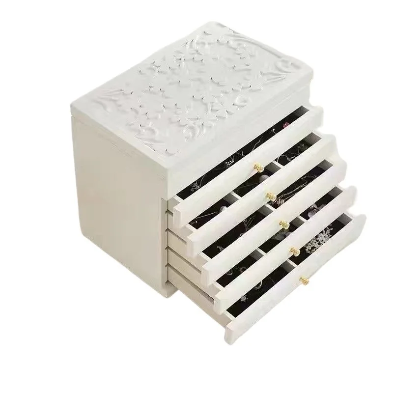 

storage packing Wooden jewelry box multi-layer vanity box High-grade anti-oxidation solid wood