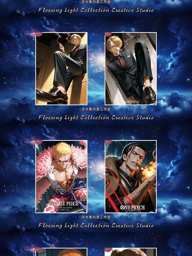 Nueva colección de luces flotantes, tarjetas de una pieza, colección de Anime, cajas misteriosas, juegos de mesa, juguetes, regalos de cumpleaños para niñas y