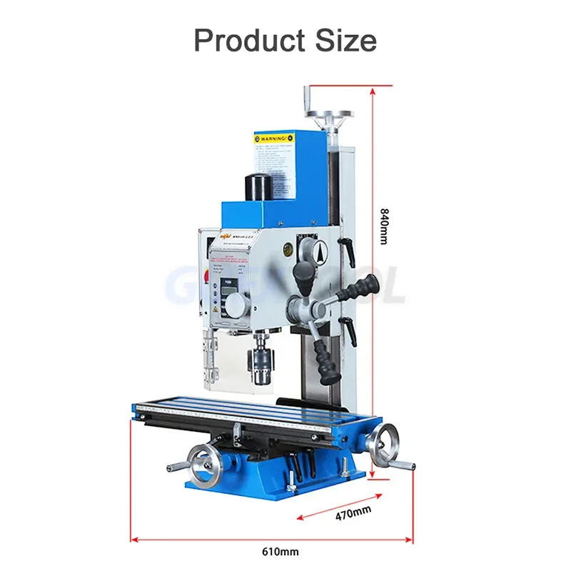 16VBench Drilling Machine Small Household Multi Functional Milling Machine Table Drilling Tapping And Milling integrated Machine