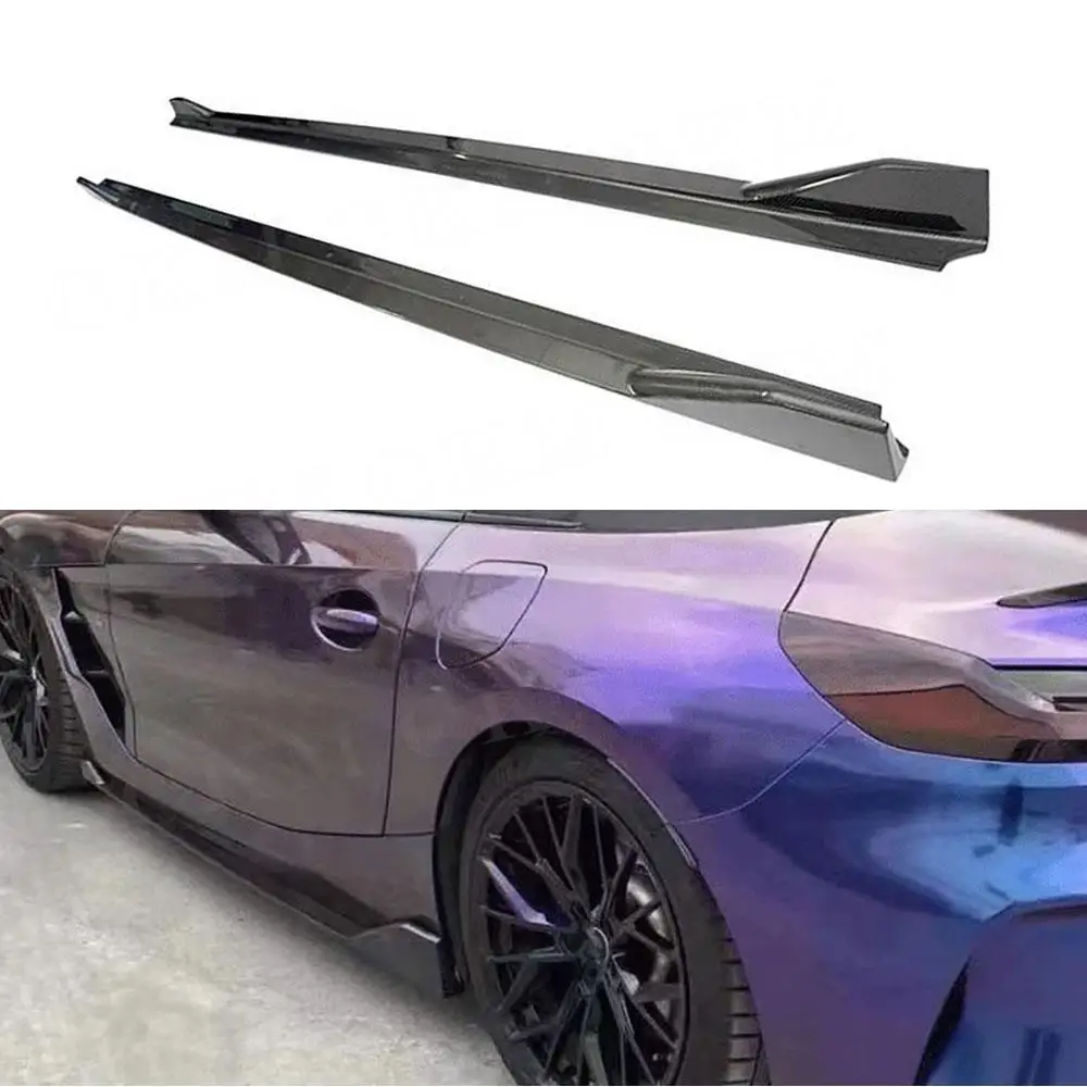 Carbon Fiber Side Skirts Extension Body Panel Lip Splitter Winglet for BMW Z4 G29 M Tech 2019-2021 Side Skirt Bumper Apron