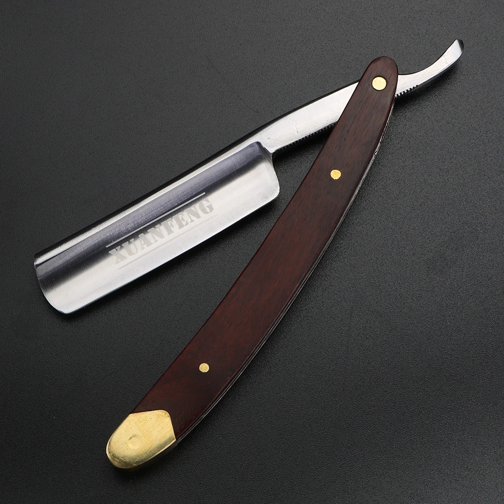 XUAN FENG folding razor with mahogany handle hardened steel high hardness sharp straight razor men's razor