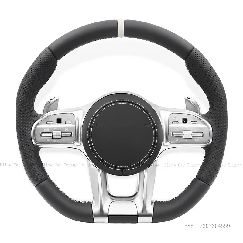 

Full Leather Car Steering Wheels Fit For Mercedes Benz AMG W204 W205 W213 W238 W222 W221 W220 E63 G63 C63 G55 G500 W212 GLC GLE