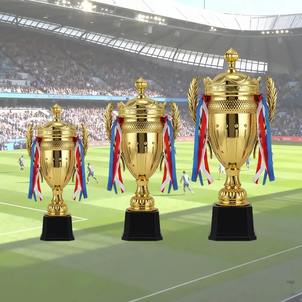 

Metal Model Gold Trophy Awards Gold Color Small Size Prize Cup Crown Design With Lid Winner Award Trophy Winner Prize
