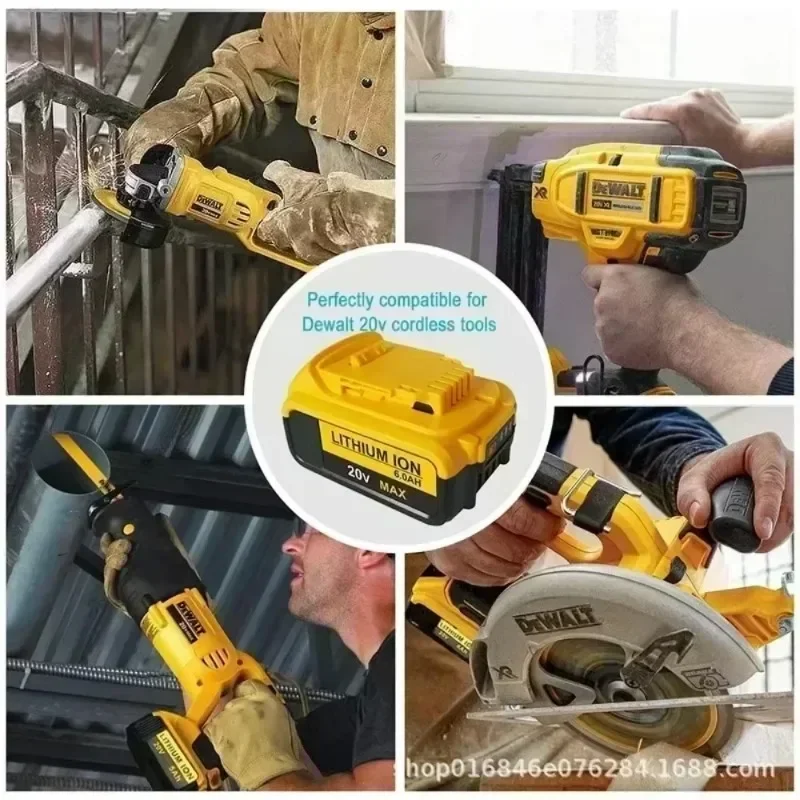 For Dewalt 20V Battery 5AH DCF850 DCB200 DCB184 Lithium Battery Compatible With All DEWALT Series Of 18V/20V Power Tool
