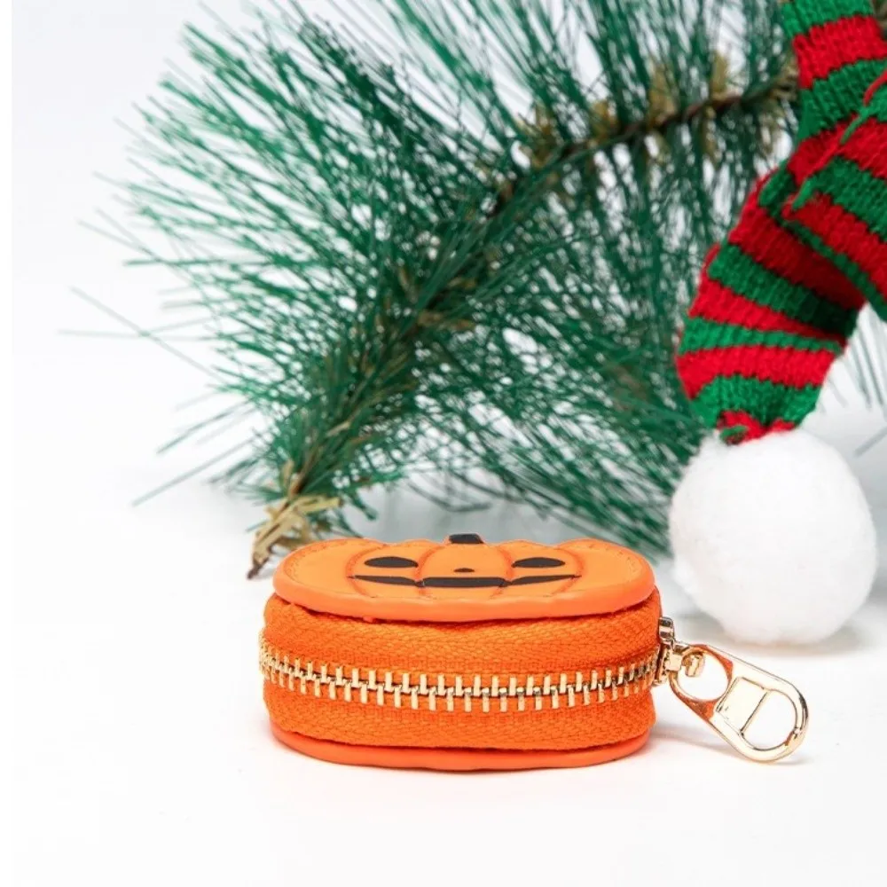 New Leather Mini Bag Pendant with Zipper Vintage Coin Purse Creative Multi-purpose Headphone Bag Birthday Gift