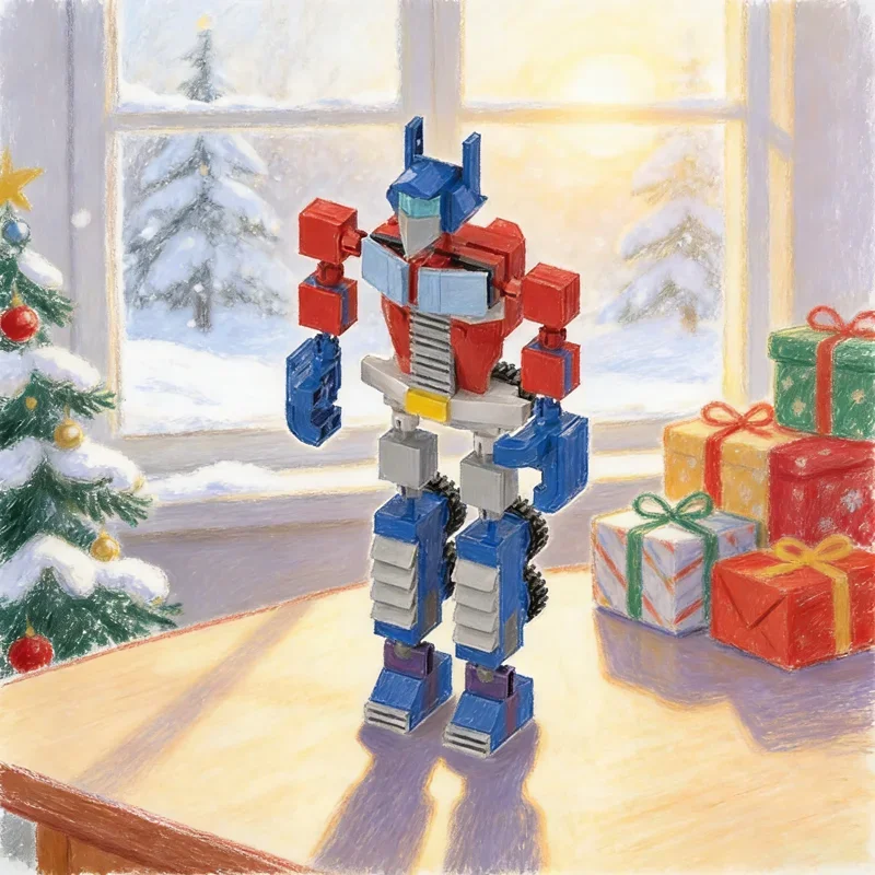 161pcs MOC Make Create Optimus Prime Model Building Blocks Toy Festival Gifts Construction Assemble DIY Education Creative Idea