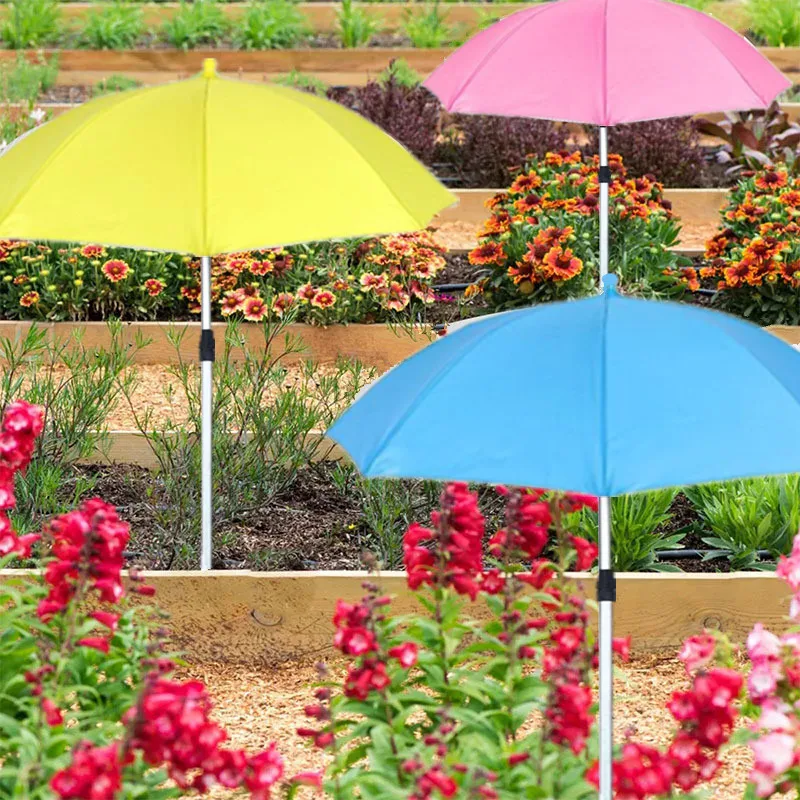 Outdoor Plant Canopy Diameter 50cm Adjustable Height Waterproof Shade Cover for Garden Potted Plants