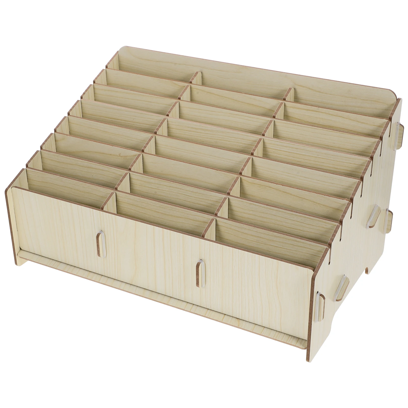 DIY Wooden Phone Storage Box 32 6x20x17 5cm Smooth Polished Desk ganizer School Classroom Office Supplies Container