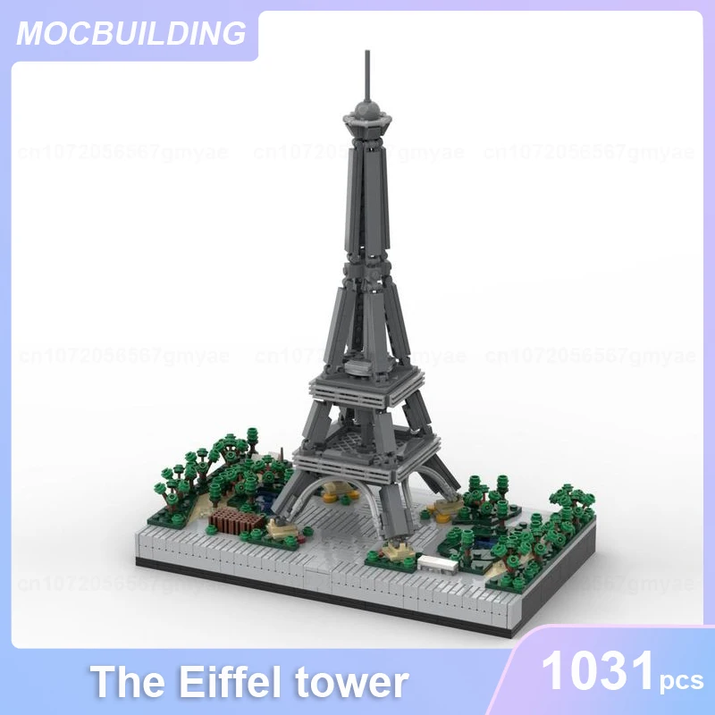 

The Eiffel Tower Model MOC Building Blocks DIY Assemble Bricks Architecture Educational Creative Collection Toys Gifts 1031PCS