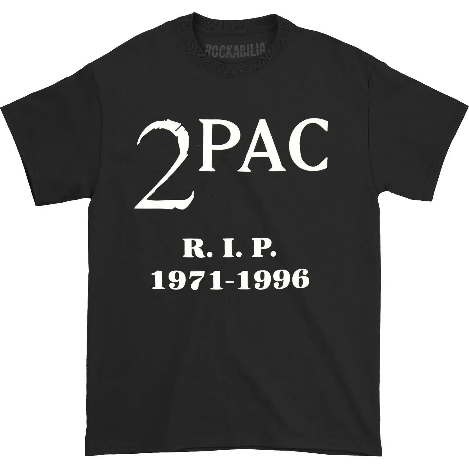 Tupac Men'S R I P 1971 1996 T Shirt Medium Black