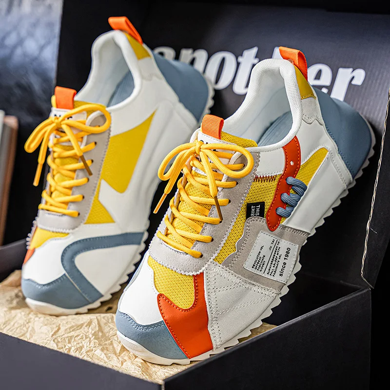 أحذية YRZL للرجال للتمرين، أحذية رياضية خفيفة الوزن قابلة للتنفس ومضادة للانزلاق، أحذية جري مريحة للمشي للرجال، تدريب رياضي في صالة الألعاب الرياضية #5