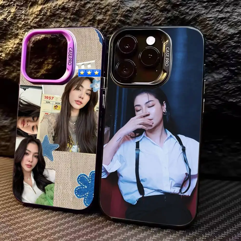 

F-Faye Peraya Malisorn Phone Case For iPhone17,16,15,14,13,12,11 Plus,Pro Max Colored Silver Plated Inside Cover