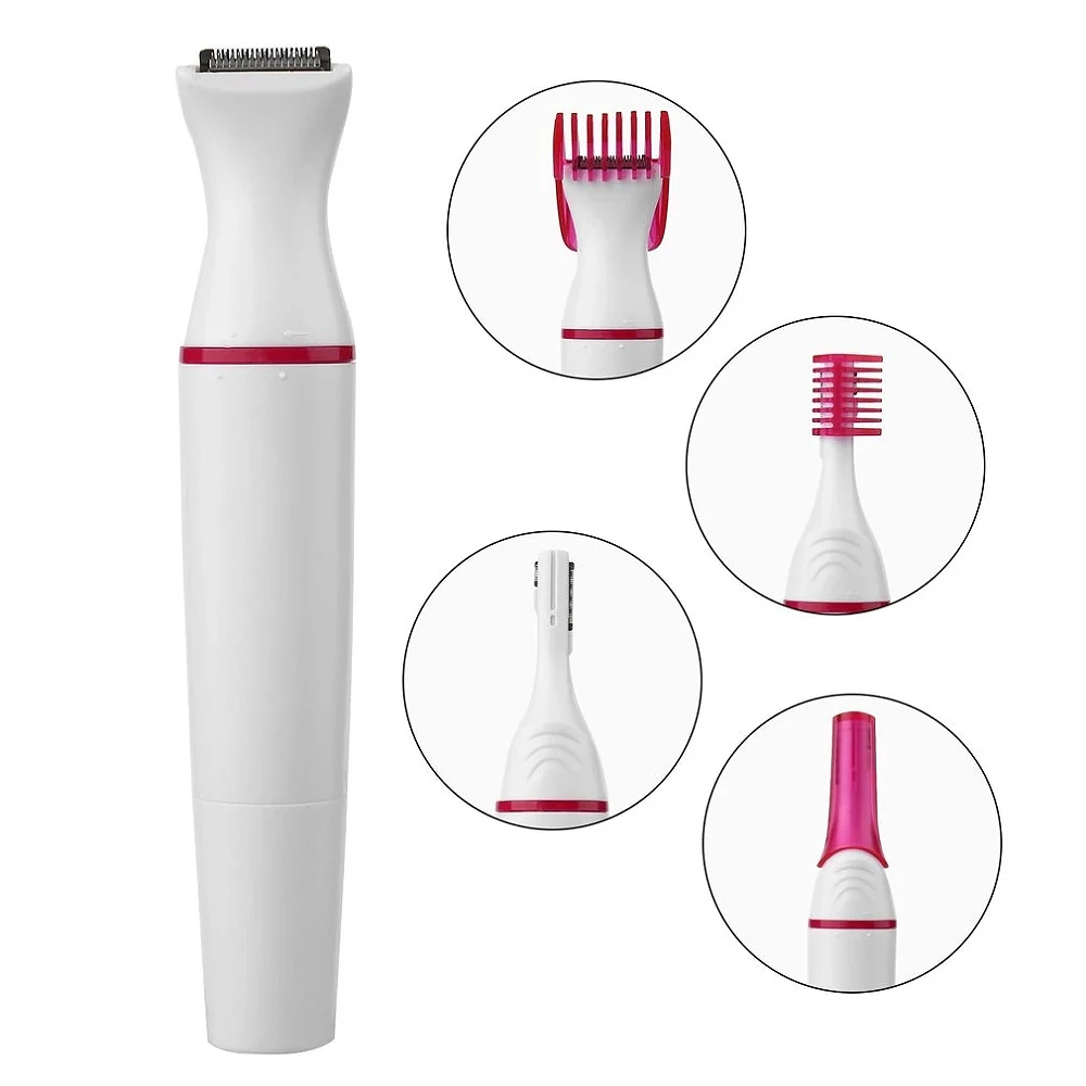 5 in 1 Hair Removal Shaver Female Electric Shaving Machine Trimmer Razor for Eyebrow Face Underarm Bikini Hair Removal