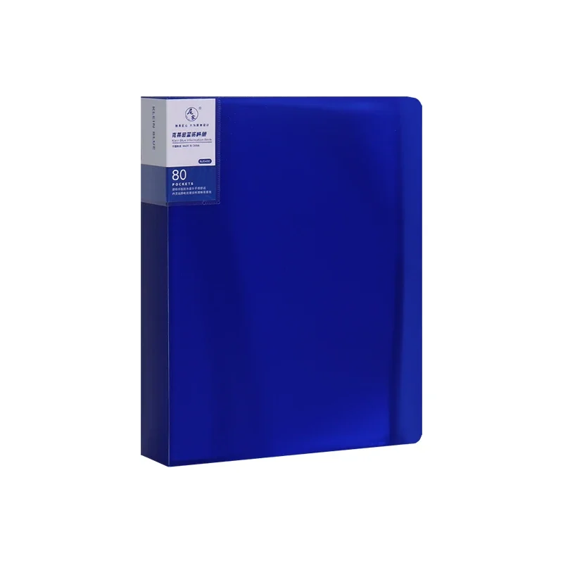 Klein Blue a4 file folder organizer Transparent Display Book music score test storage pregnancy examination paper organizer