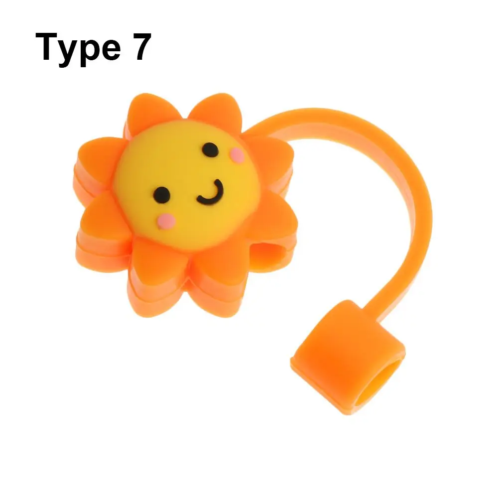 

Creative Splash Proof Cartoon Plugs Cover Cup Accessories Silicone Straw Plug Drinking Dust Cap Straw Tips
