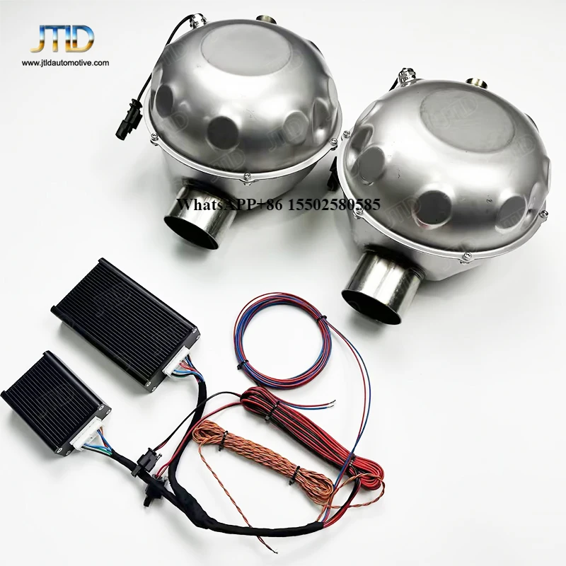 

Hot Sale Petrol Car Universal Electronic Exhaust Valved Round Muffler with Remote Control