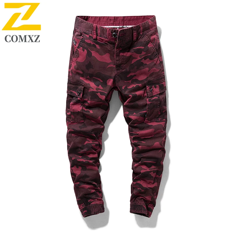 Utility Cargo Pants Men's New Autumn Multi Pocket Printed Camouflage Casual Trousers Versatile Outdoor Lightweight Sweatpants