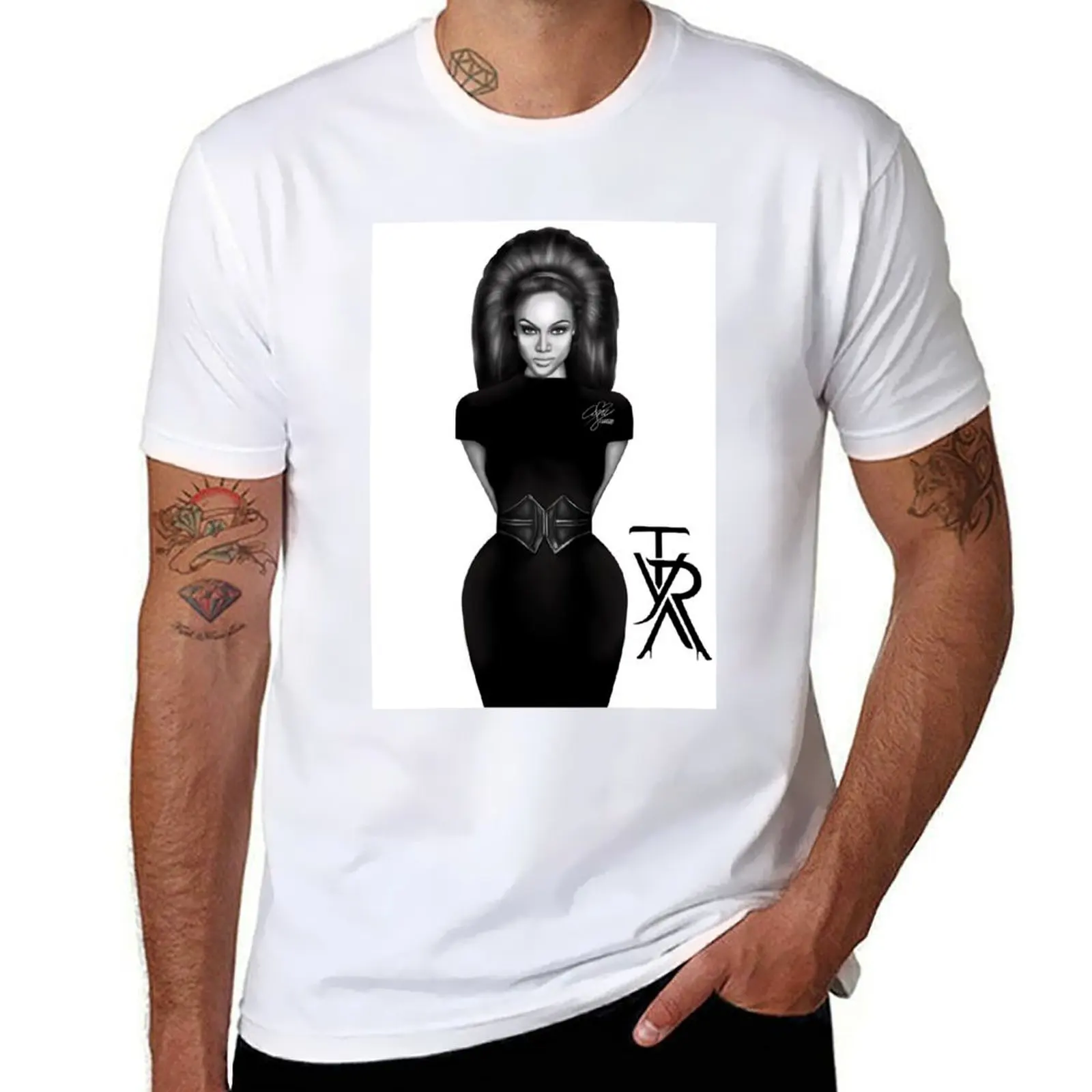 

t T-Shirt Black t Tyra tshirt White Banks shirt shirts man high man & cotton for quality