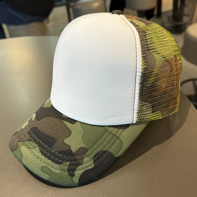 

Trendy Trucker Hats Foam Polyester Sports Baseball Caps Solid Color Leisure Hats Caps for Adult Men Women Mesh Snapback Caps