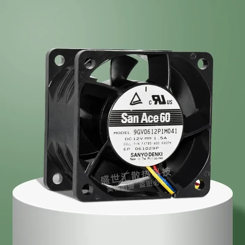 for 9GV0612P1M041 Sanyo 6038 Violent 12V 1.5A Chassis Power Server PWM Cooling Fan 6CM