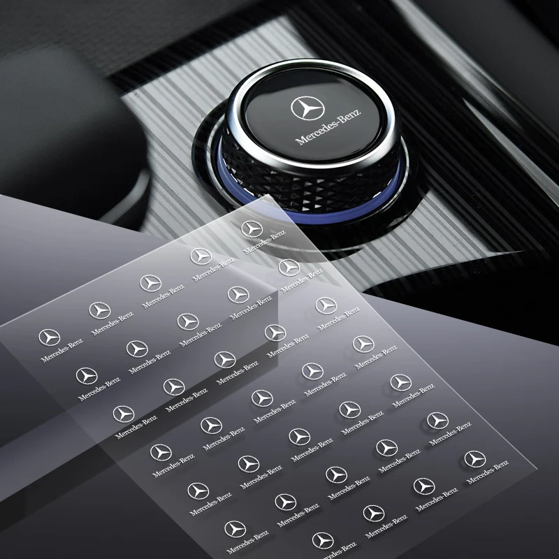 Автомобильная случайная наклейка на руль, внутренняя наклейка для Mercedes Benz Cadillac Land Rover Toyota Hyundai BMW Nissan