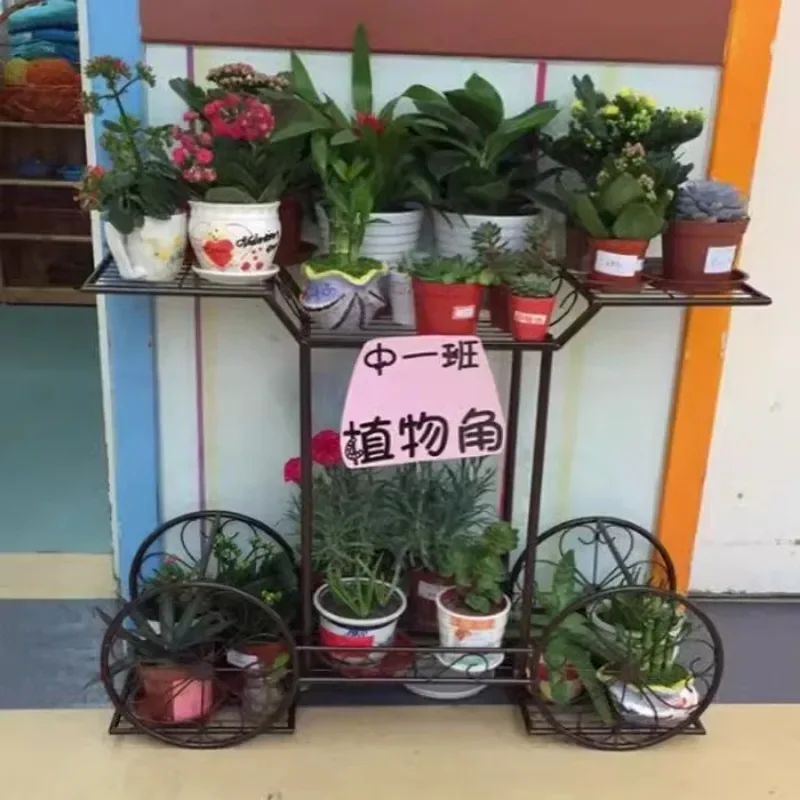 大きな金属製植物スタンド,庭のサポート,錬鉄製のディスプレイ,屋外と屋内の装飾用の棚,6レベル