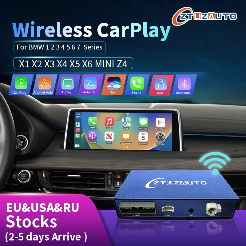 Wireless CarPlay for BMW/BENZ/AUDI/LEXUS/PORSCHE/Land Rover with Android Auto Interface Airplay Year-end  Clearance sale