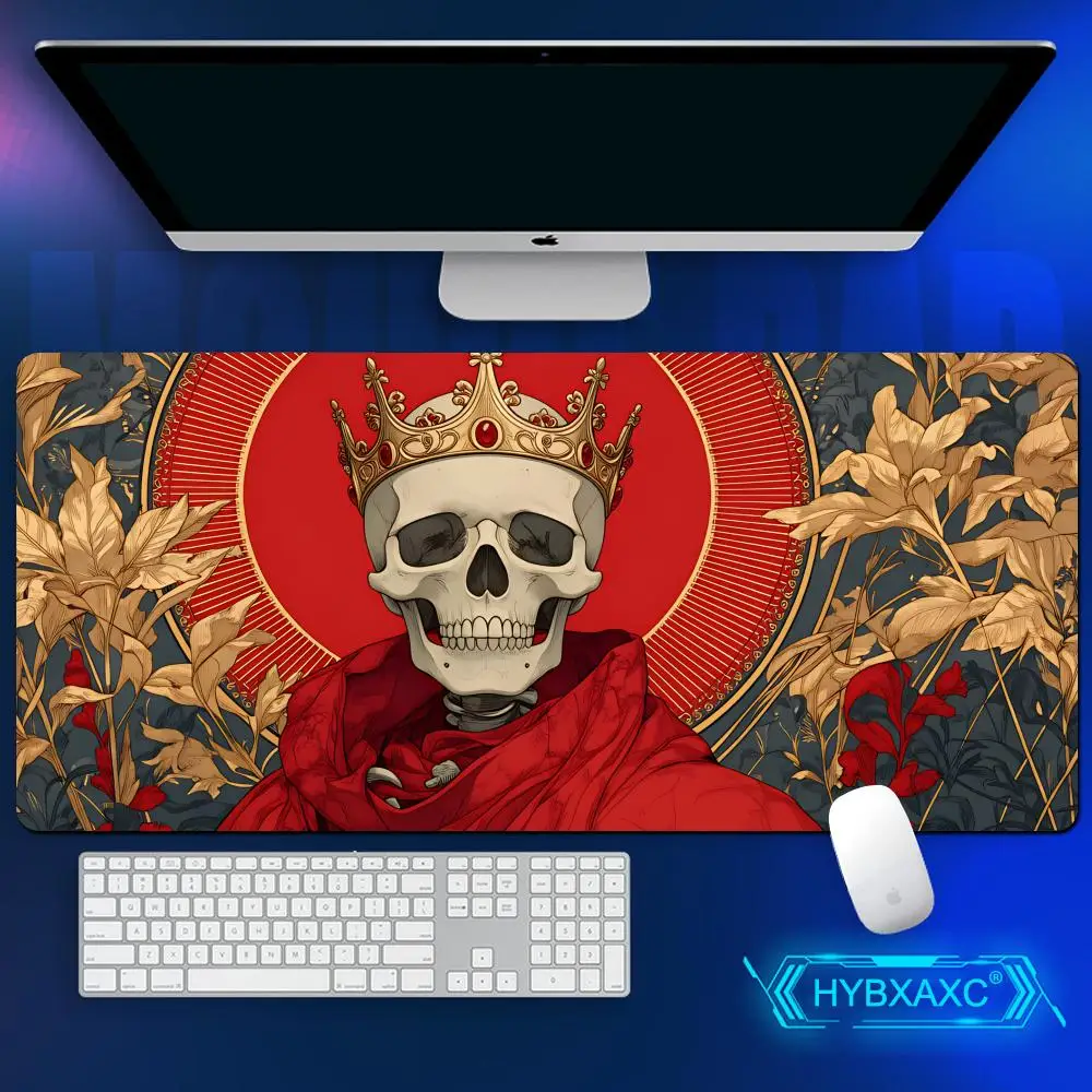 

HYBXAXC Magnificent Skeleton Horror Art Magic Party Mat Durable Rubber for MTG&TCG Games Mouse Pad Desk Mats Friendly Design
