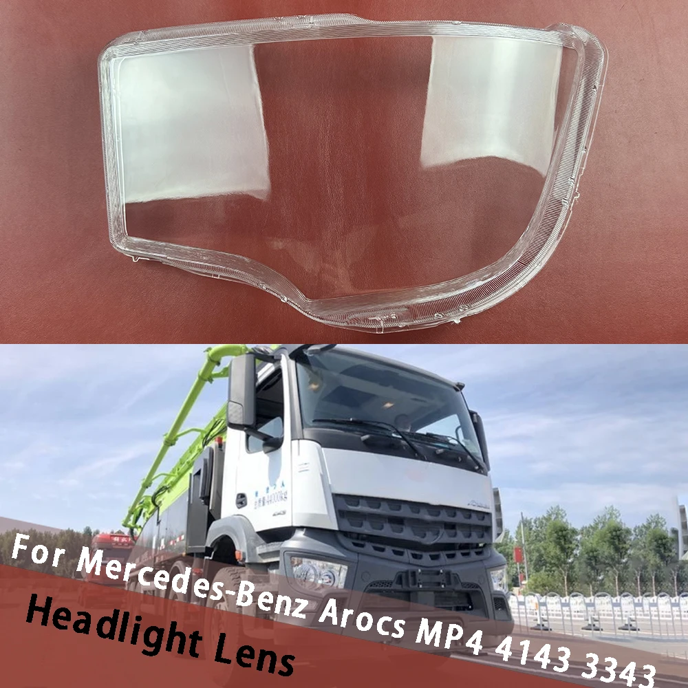Cubierta de Faro para Mercedes-Benz Arocs MP4 4143 3343, Carcasa de Faro, Lente de Plexiglás, Reemplazo de la Cubierta Original del Faro