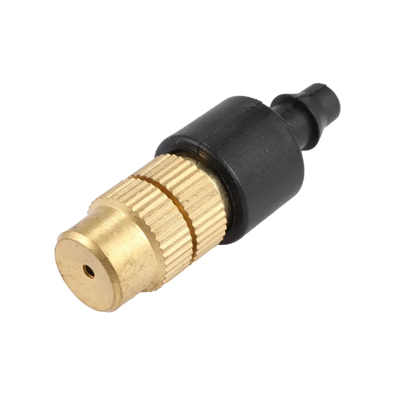 AB33-60 Set Copper Adjustable Spray Nozzle Spray Atomization Copper Capillary Effect Drip System On 1/4 Inch Barb