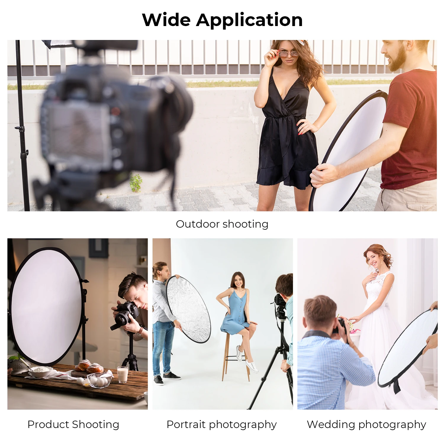 K&F CONCEPT 5-in-1-Rundreflektor, 80 cm, durchscheinend, weiches Lichtpanel, Porträt, Outdoor, faltbar, Fotografie, Lichtblockierung, Neu