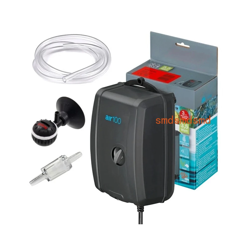 Air100/200/400 Flusso d'aria regolabile Acqua salata Acquario acquario Serbatoio di pesce Pompa d'aria con diffusore Airstone della compagnia aerea