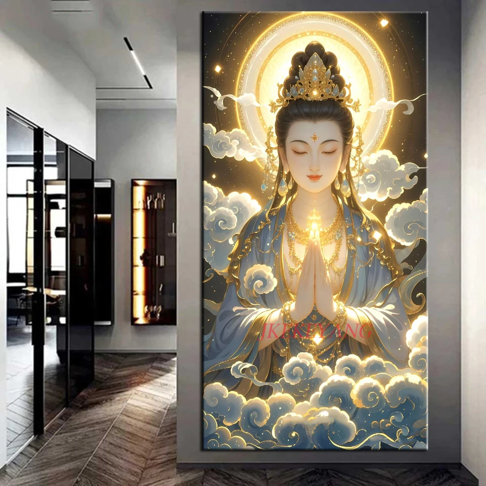 New Arrivals 5D Diamond Painting Beautiful Buddha Picture Full Drills Diamond Rhinestone Mosaic Image Embroidery
