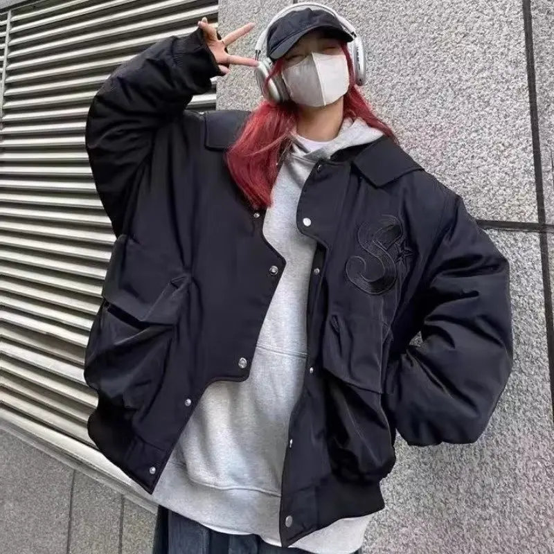 

Американский Sle, большой размер 300 Pou, бейсбольный джемпер для пилота, мужская повседневная рабочая одежда, пальто, асимметричное свободное пальто, осенне-зимнее пальто