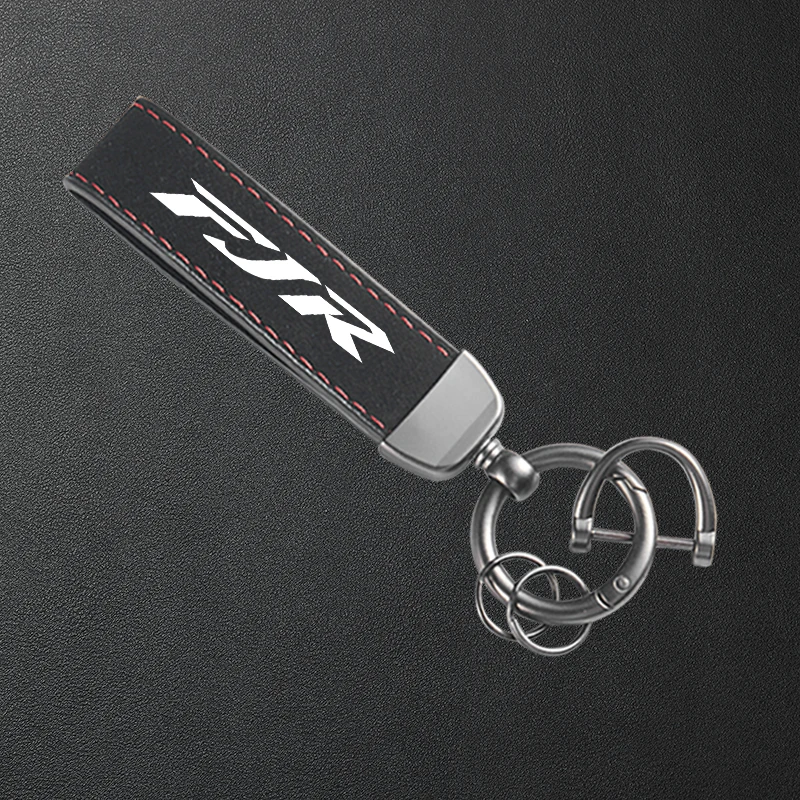 For YAMAHA FJR 1300 FJR1300 FJR1200 Motorcycle Keyring High-Grade Leather Suede Keychain Accessories