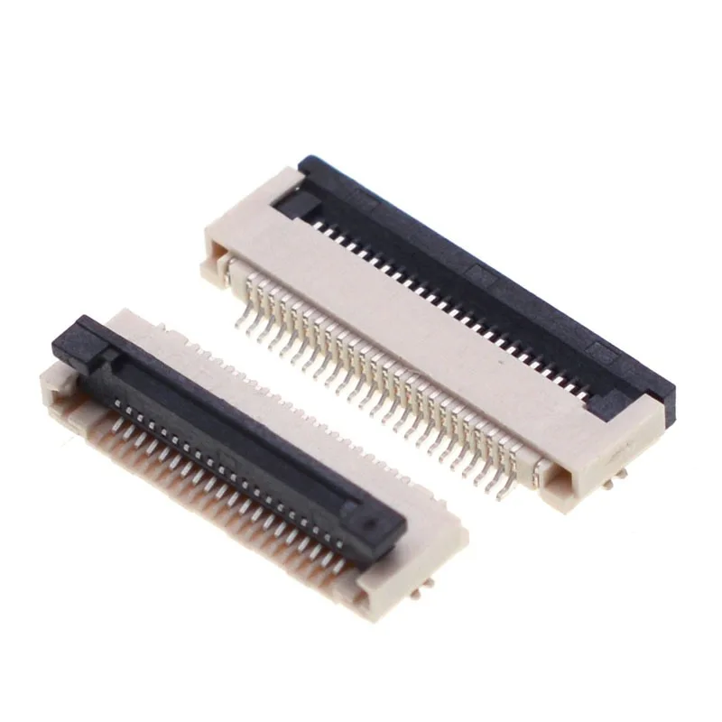 Flat Cable Supporting Socket Spacing 0.5MM FPC Connector Flip Cover Type 4Pin-64Pin LCD Screen Base Flip Down Connection