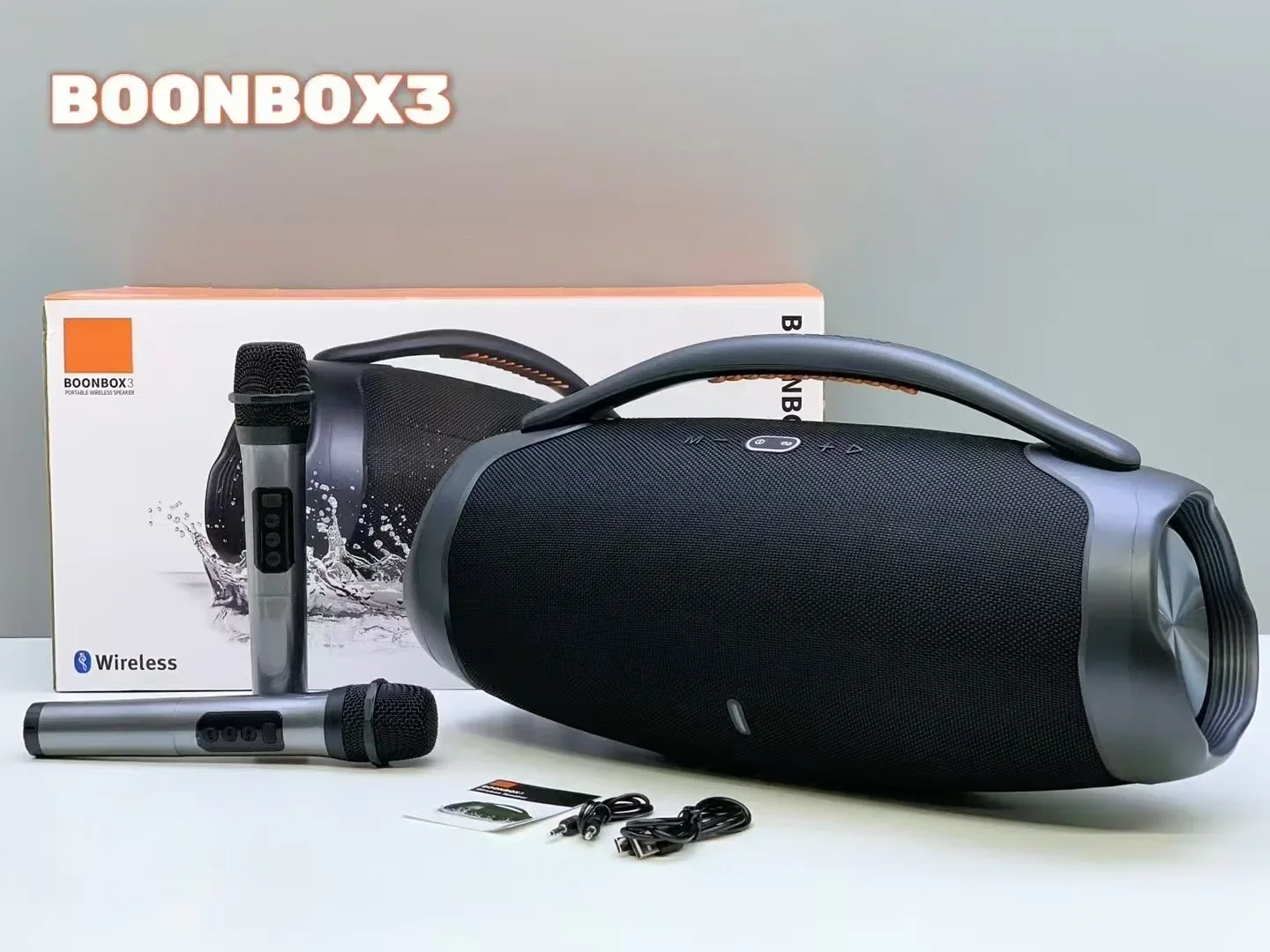 Extra Large 50CM 80W J-BL BOOMBOX3 Outdoor Portable For Bluetooth Speaker With Heavy Bass Long Battery Life
